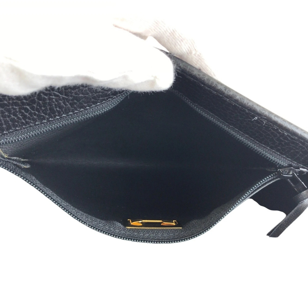 Christian Dior Vintage Black Leather Shoulder Bag/Pouch with Gold Hardware fo... - Picture 9 of 10